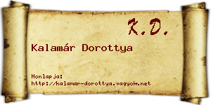Kalamár Dorottya névjegykártya