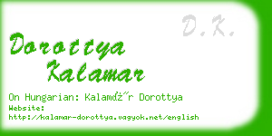 dorottya kalamar business card